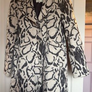 Stylish Brown and Cream Women's Coat